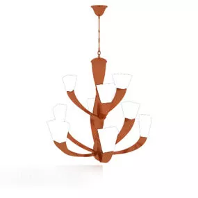 Living Room Simple Chandelier Stylized 3d model