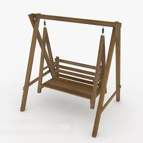 Log Children’s Swing 3d model