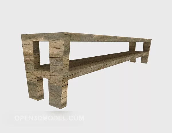 Uprooted Tree Log 3d model