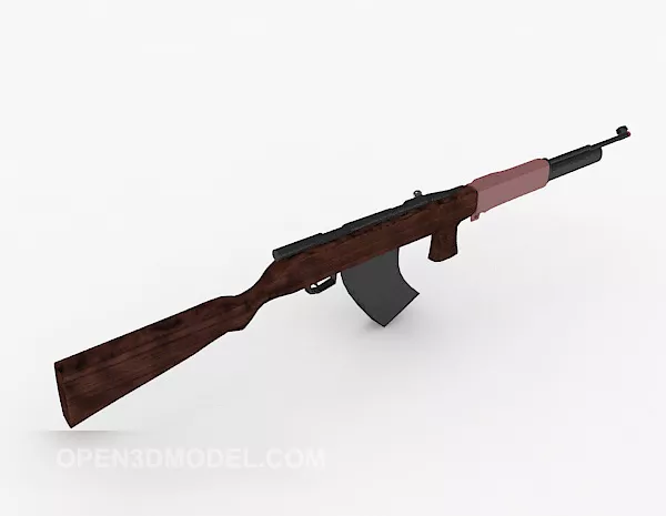 Mauser Rifle With Stand 3d model