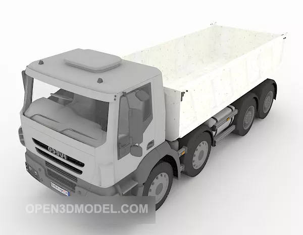 Rustic Farm Stake Truck 3d model