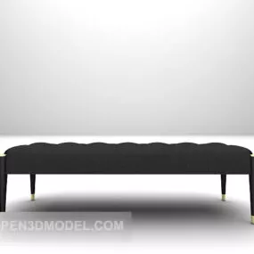 Long-shaped Low Lounge Sofa 3d model