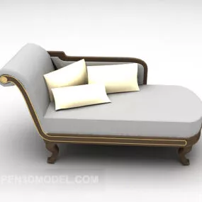 Lounge Chair Grey Color Furniture 3d model