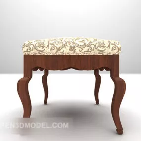 Low Stool Sofa European Style 3d model