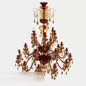 Luxury Large Chandelier Design 3d model