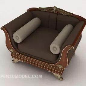 Luxury Single Sofa 3d model