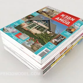 Western Magazine Book 3d model