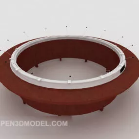 Mahogany Conference Table 3d model