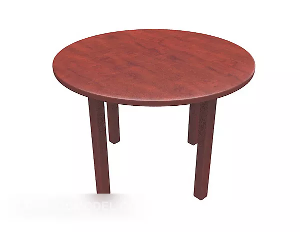 Mahogany Side Table Wooden 3d model Mahogany Side Table Wooden 3d model