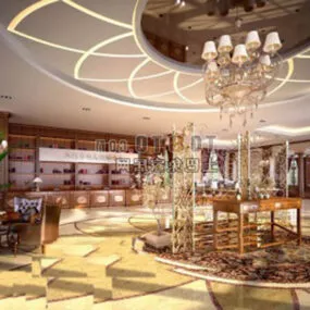 Mall Billboard Interior 3d model