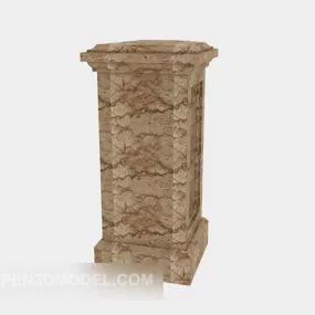 Marble Crack Column 3d model