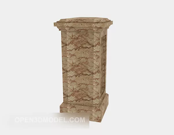 Herse Vintage Wooden Structure 3d model