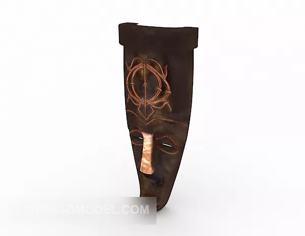 Pig Mask With Human Character 3d model