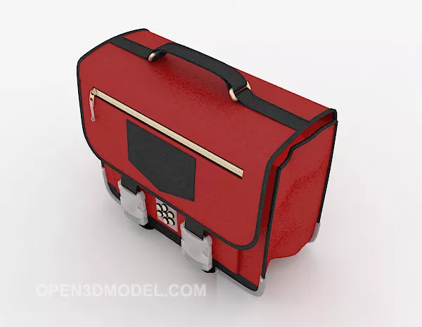 Rice Bag Burlap Material 3d model