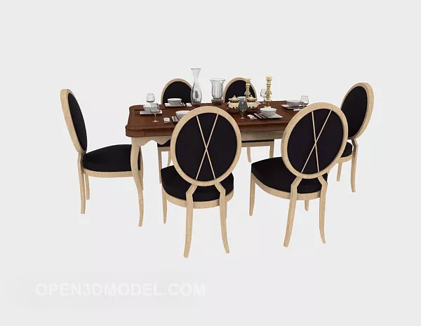 Mediterranean Home Table 3d model Mediterranean Home Table 3d model