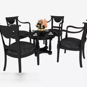Mediterranean Table Chair 3d model