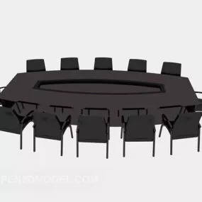 Medium Conference Table Modern Style 3d model
