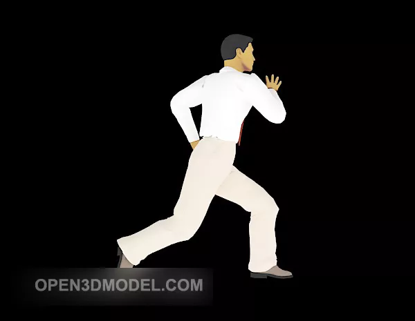 Runner Men Character 3d model Runner Men Character 3d model