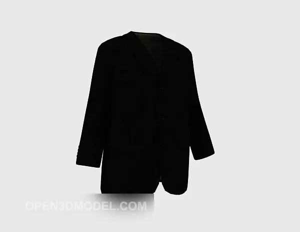 Futuristic Robot Character In Suit 3d model