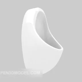 Men Urinal White Color 3d model