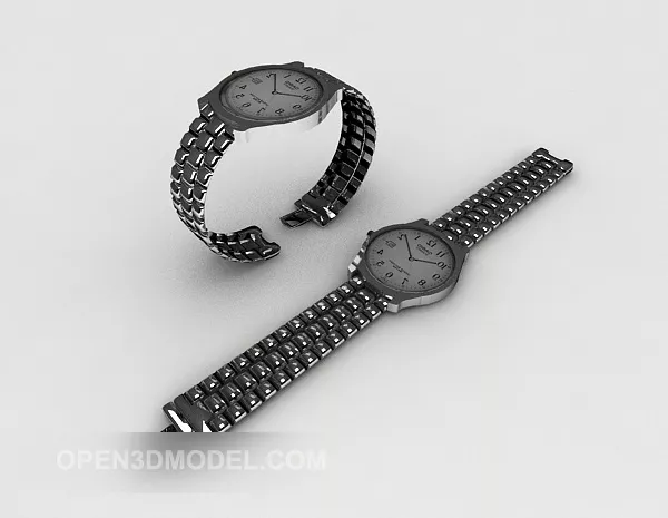 Men Watch 3d model Men Watch 3d model