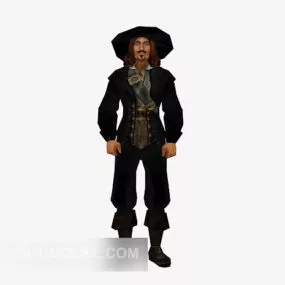 Merchant Man Ancient Character 3d model