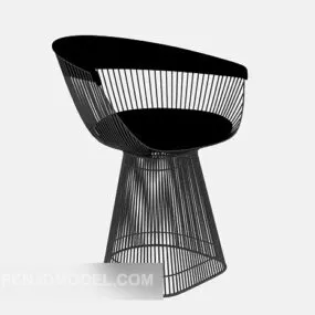 Garden Metal Stool 3d model