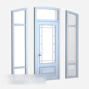 Metal Door Windows Frame 3d model