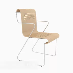 Metal Lounge Chair 3d model