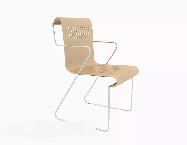 Sunlounger Pool Lounge Chair Metal Frame 3d model