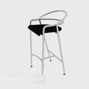 Metal Material High Chair 3d model