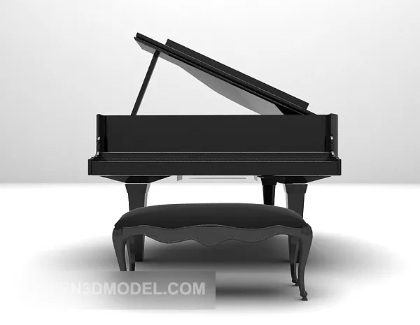 Modern Violin Instrument 3d model