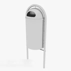 Metal Trash Can 3d model
