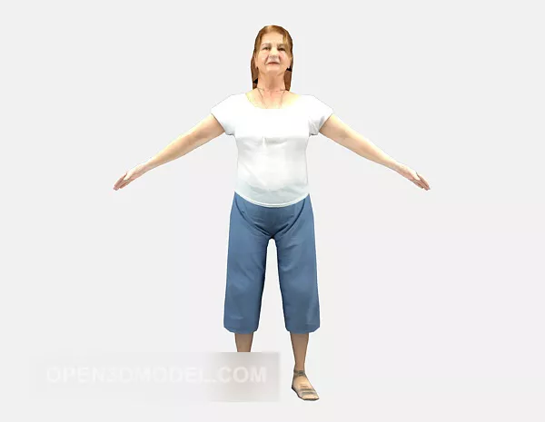 Beautiful Lady Human Character 3d model