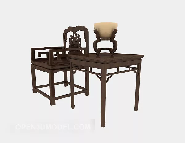 Chinese Ancient Furniture 3d model Chinese Ancient Furniture 3d model
