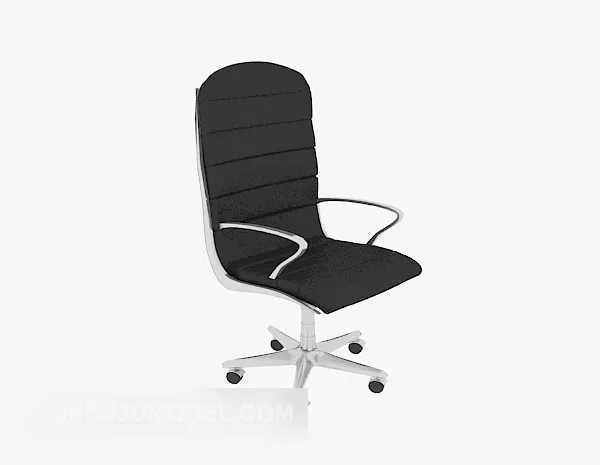 Mobile Black Office Chair 3d model Mobile Black Office Chair 3d model