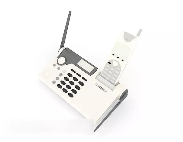 White Mobile Phone Old Stye 3d model White Mobile Phone Old Stye 3d model