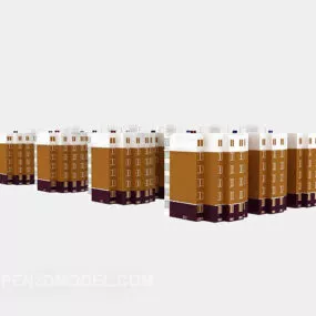 Apartment Building Blocks 3d model