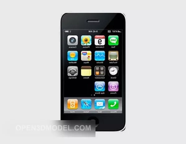 Modern Apple Phone 3d model Modern Apple Phone 3d model