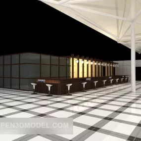 Modern Bar Bar 3d model