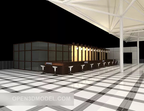 Modern Bar Bar 3d model Modern Bar Bar 3d model