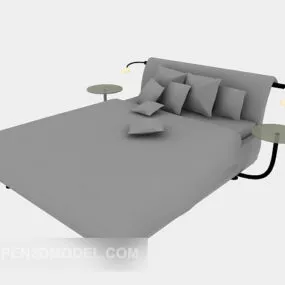 Modern Bed Simple Style 3d model
