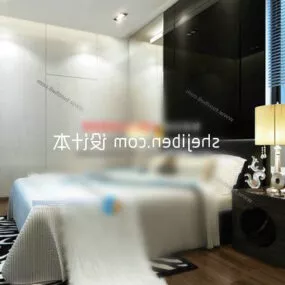 Modern Bedroom Interior Decor 3d model