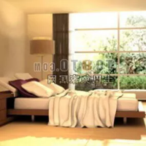 Modern Interior Big Windows 3d model