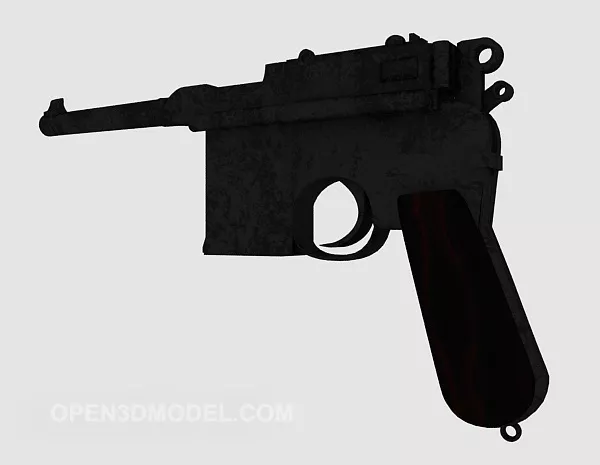 Gaming Pistol Gun 3d model