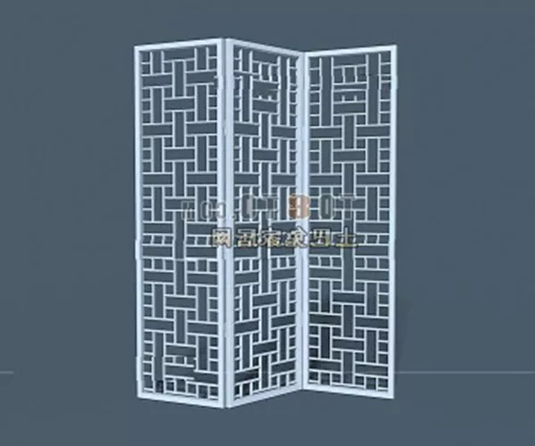 Modern Chinese Partition 3d model Modern Chinese Partition 3d model