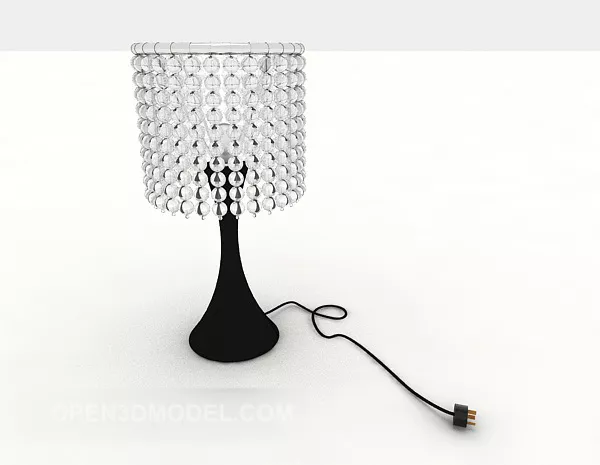 Modern Crystal Table Lamp 3d model Modern Crystal Table Lamp 3d model