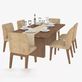 Modern Family Table 3d model