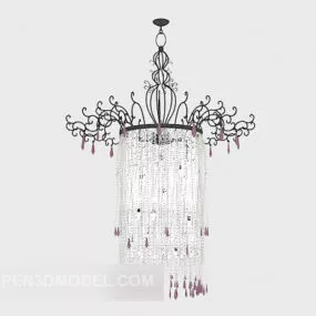 Modern Fancy Chandelier 3d model