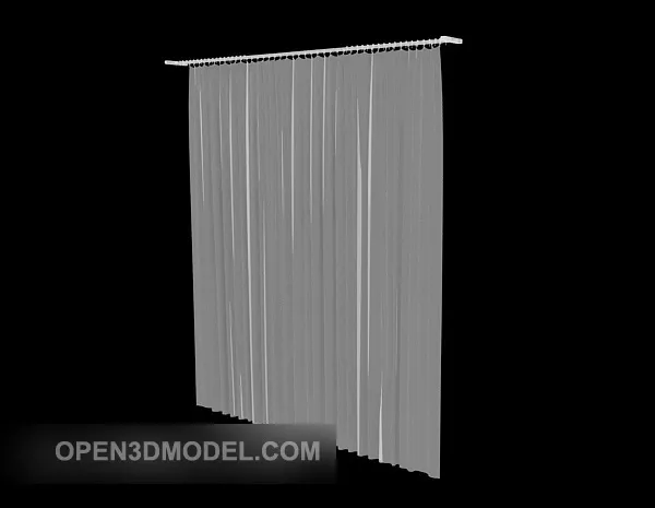 Modern Home Curtain 3d model Modern Home Curtain 3d model